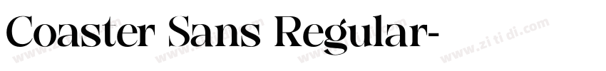 Coaster Sans Regular字体转换